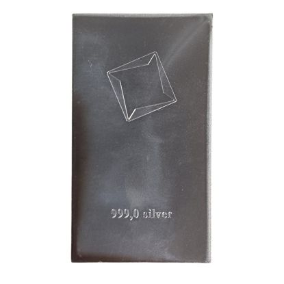 Picture of Valcambi Suisse 10 Gram Toned Silver Bar Cut from 10x10 CombiBar Card- No Assay