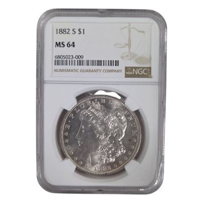 Picture of 1882 S $1 NGC MS64 Morgan Silver Dollar