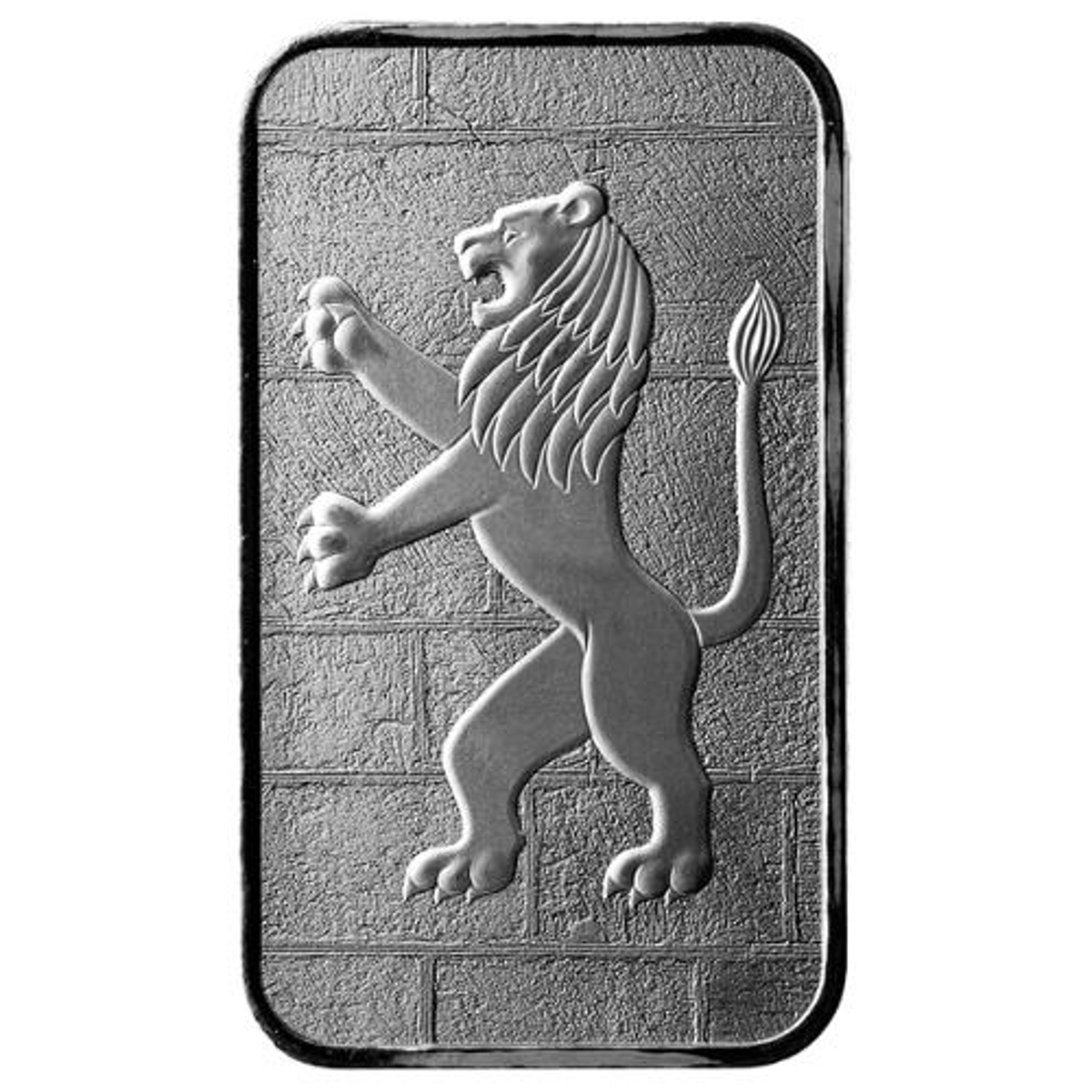 Picture of Holy Land Mint Lion of Judah 1 oz Silver Bar – In Assay Card