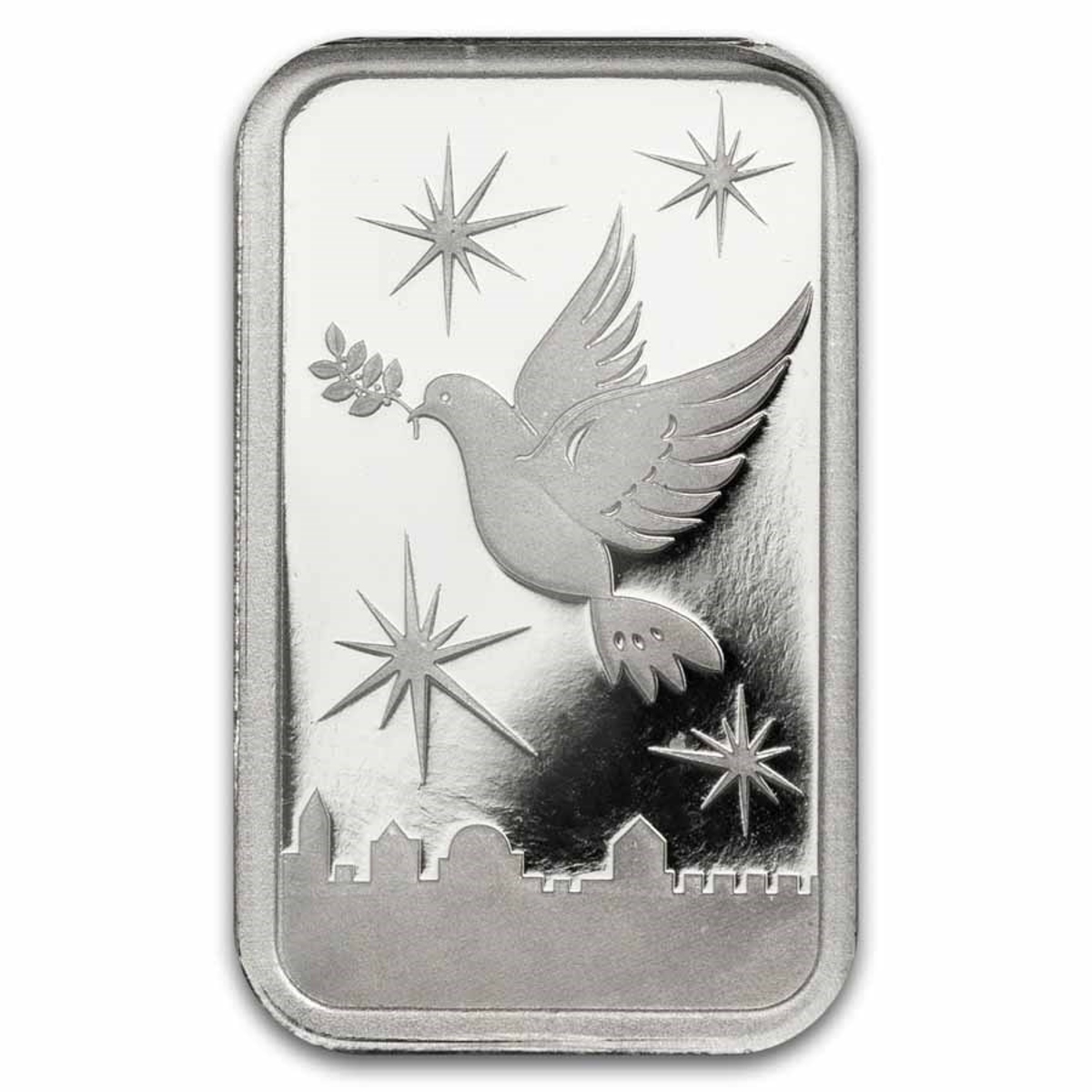 Picture of Holy Land Mint Dove of Peace 5 Gram Silver Bar - In Assay Card