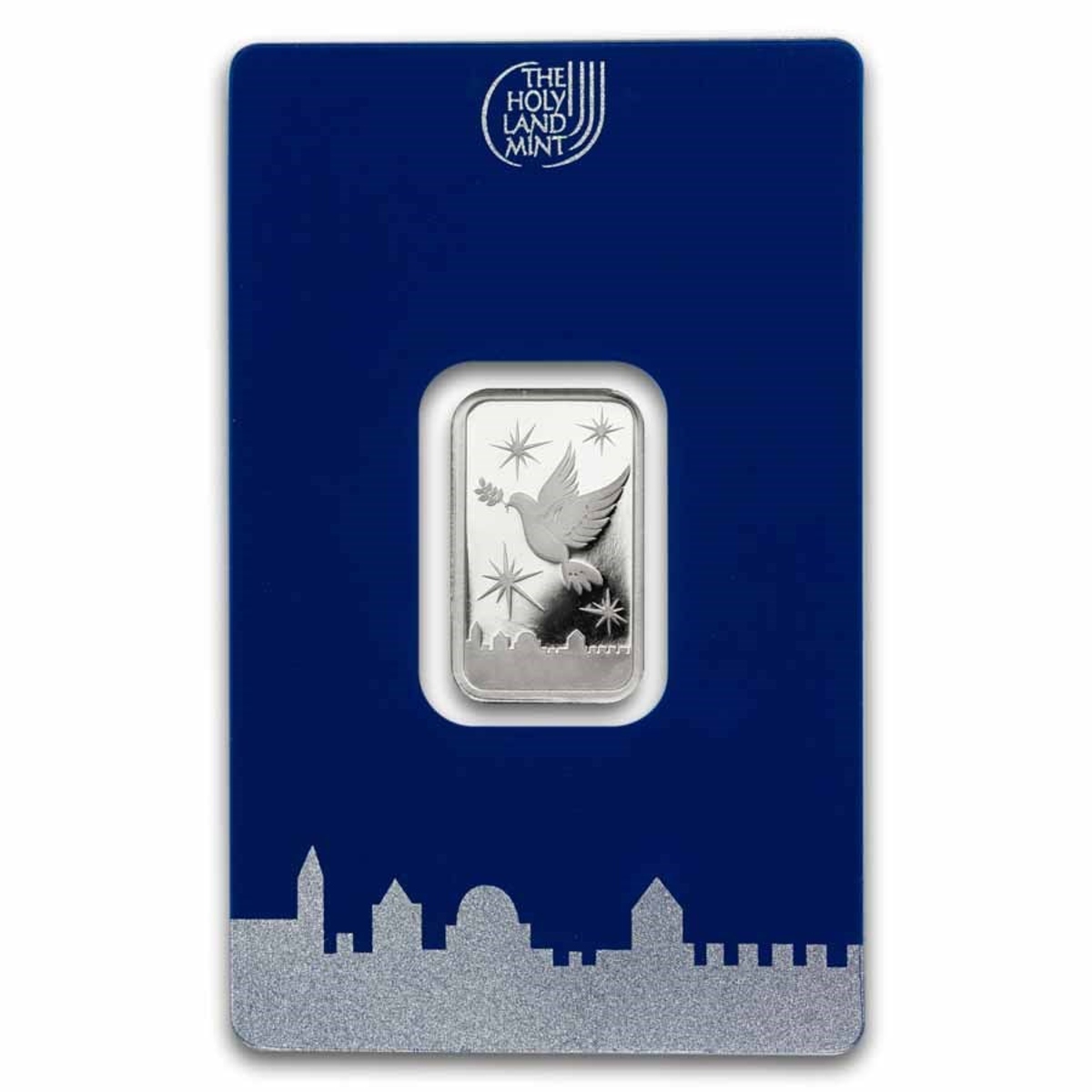Picture of Holy Land Mint Dove of Peace 5 Gram Silver Bar - In Assay Card