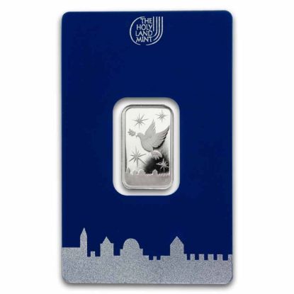 Picture of Holy Land Mint Dove of Peace 5 Gram Silver Bar - In Assay Card