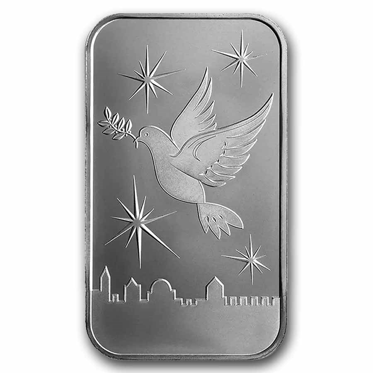 Picture of Holy Land Mint Dove of Peace 1/2 oz Silver Bar – In Assay Card