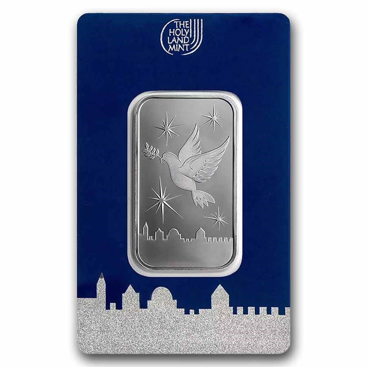 Picture of Holy Land Mint Dove of Peace 1/2 oz Silver Bar – In Assay Card