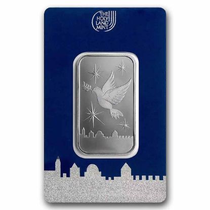 Picture of Holy Land Mint Dove of Peace 1/2 oz Silver Bar – In Assay Card