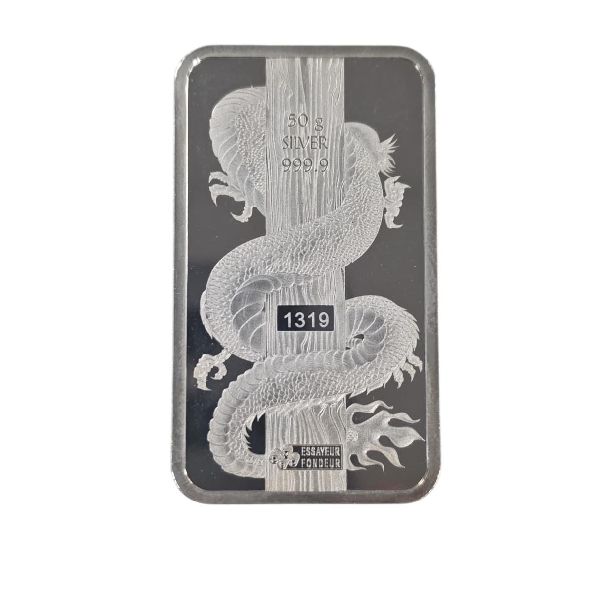 Picture of  2024 Pamp Lunar Year of the Dragon Holographic 50 Gram Circulated Silver Bar
