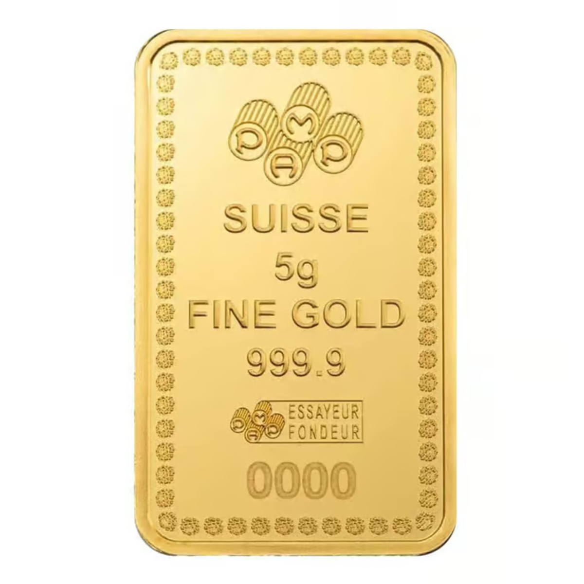 Picture of Pamp Sussie Diwali Lakshmi & Rangoli 5 Gram Gold Bar - In Assay Card