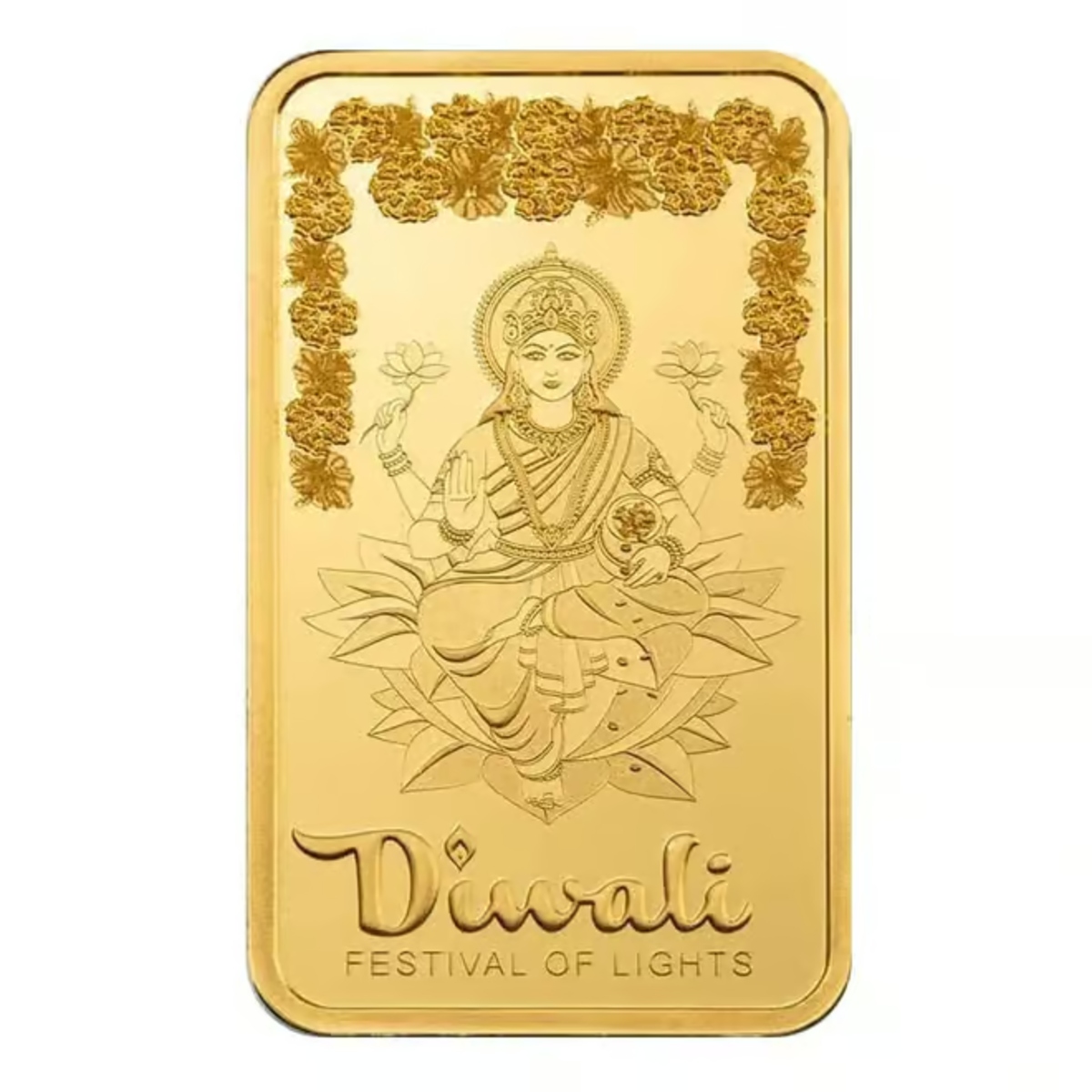 Picture of Pamp Sussie Diwali Lakshmi & Rangoli 5 Gram Gold Bar - In Assay Card