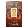 Picture of Pamp Sussie Diwali Lakshmi & Rangoli 5 Gram Gold Bar - In Assay Card