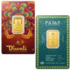 Picture of Pamp Sussie Diwali Lakshmi & Rangoli 5 Gram Gold Bar - In Assay Card