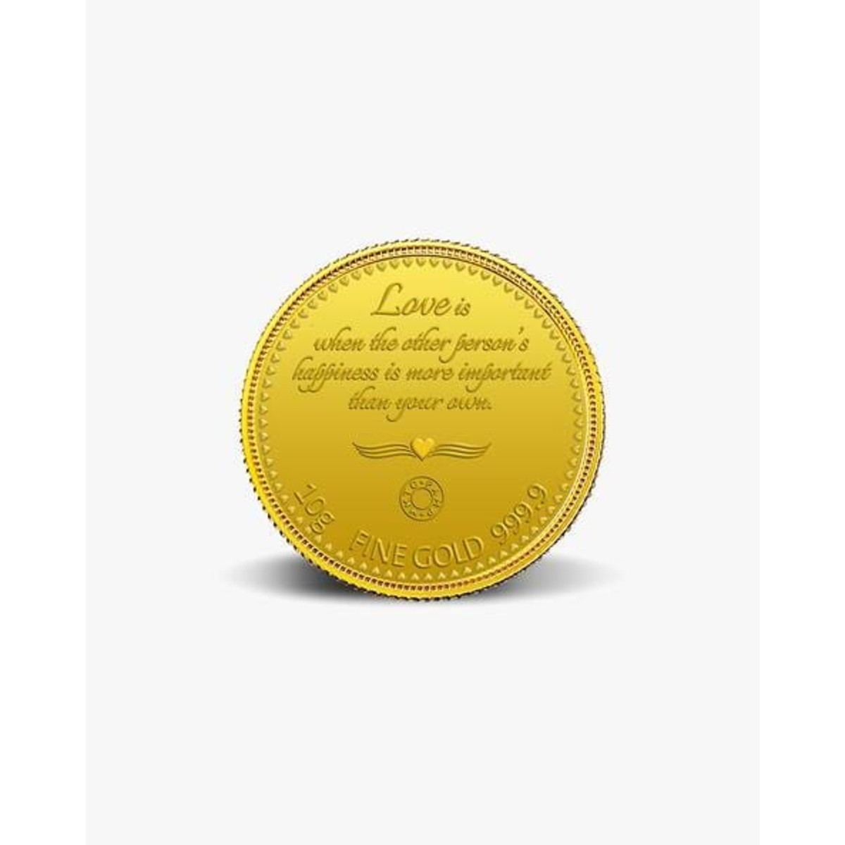 Picture of PAMP-MMTC Love Forever 5 Gram 24K .9999 Fine Colorized Gold Coin - In Assay