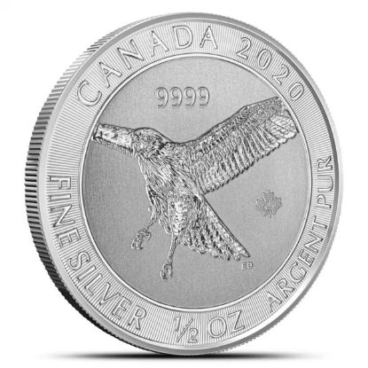 Picture of 2020 Royal Canadian Mint Red-Tailed Hawk 1/2 oz Silver Coin