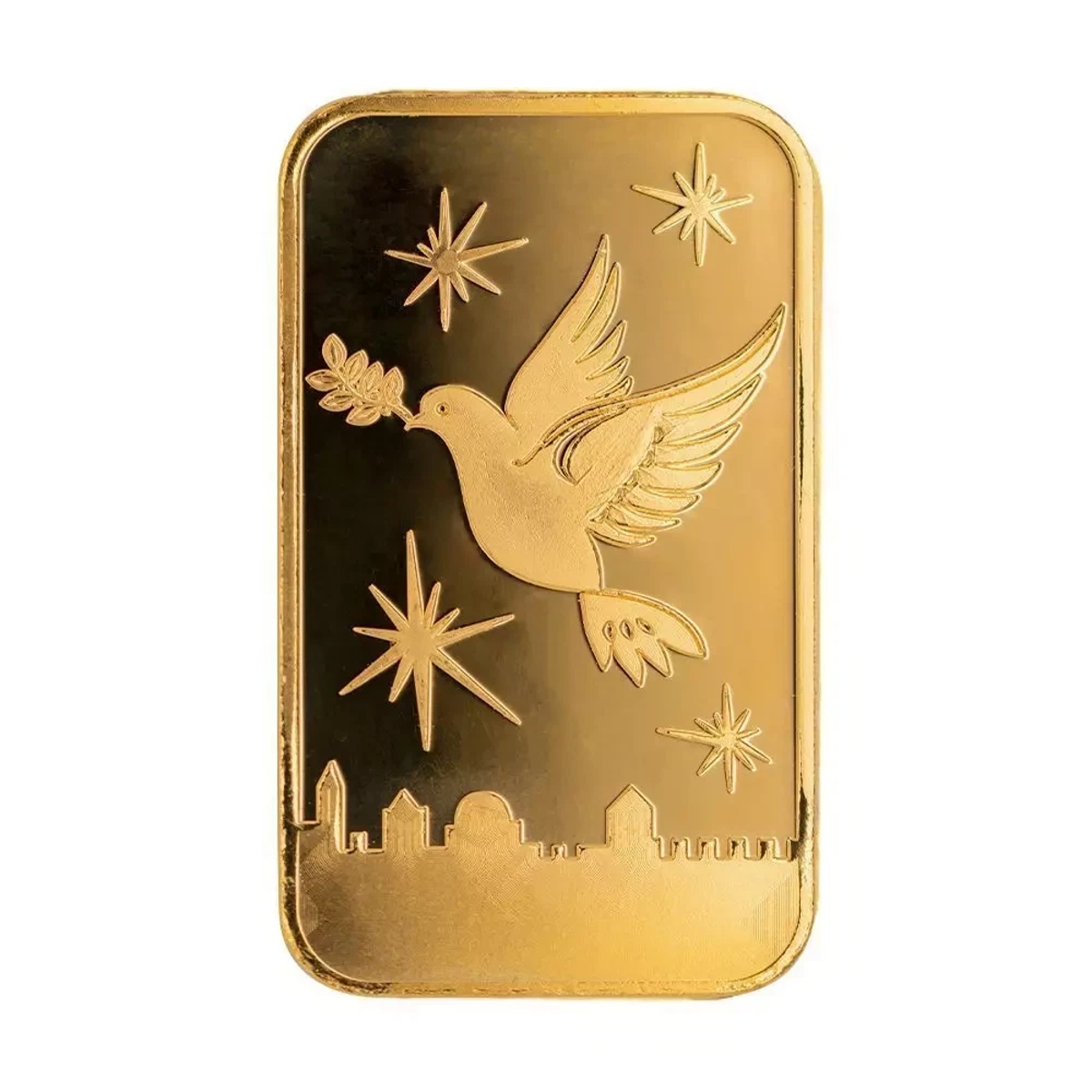 Picture of Holy Land Mint Dove of Peace 10 Gram Gold Bar - In Assay