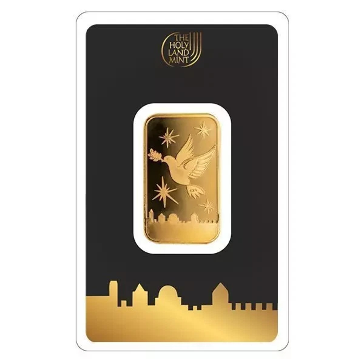 Picture of Holy Land Mint Dove of Peace 10 Gram Gold Bar - In Assay