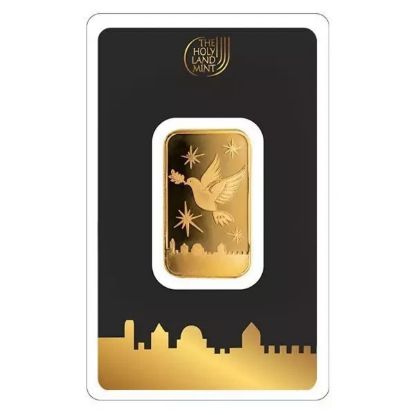 Picture of Holy Land Mint Dove of Peace 10 Gram Gold Bar - In Assay