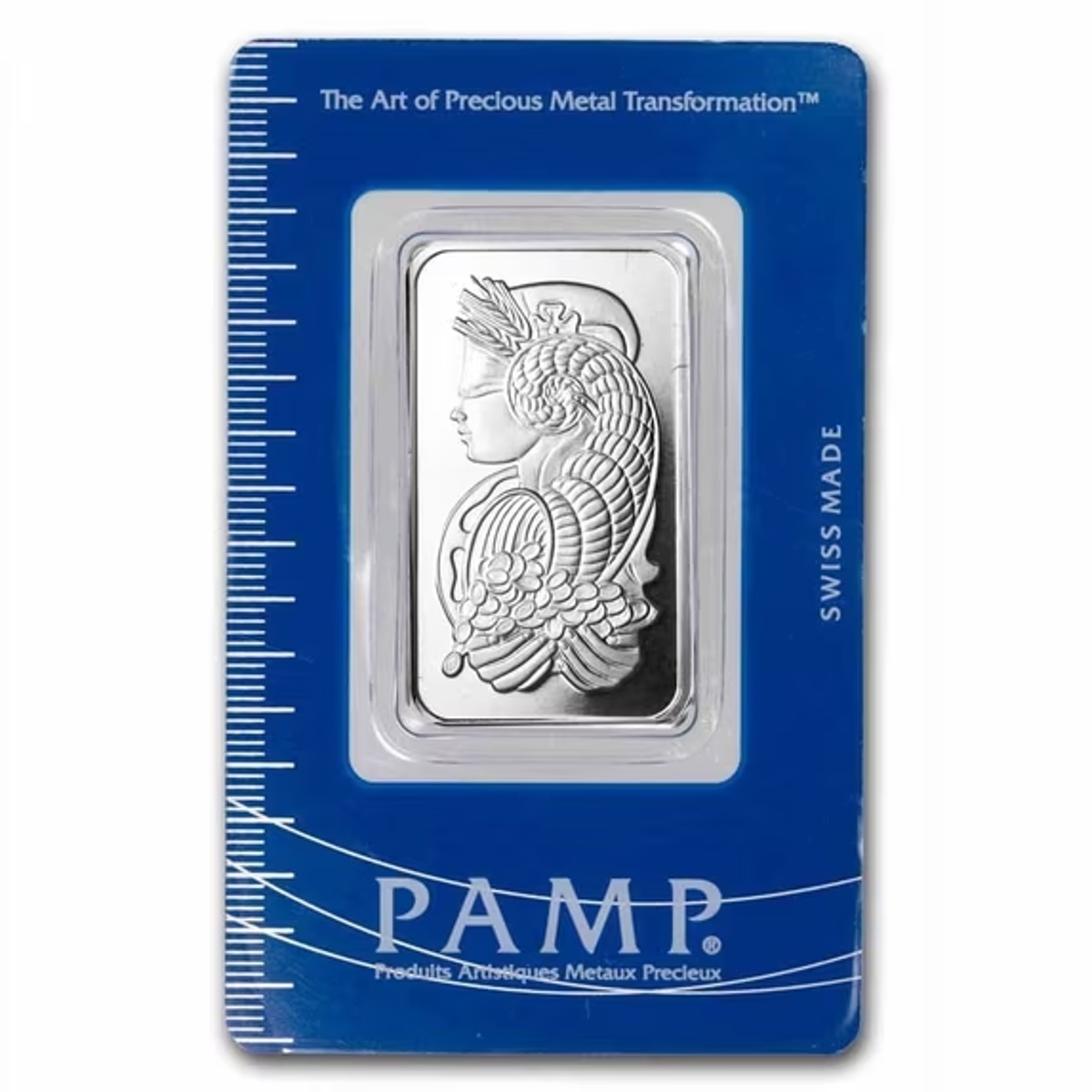 Picture of Pamp Suisse Lady Fortuna 1 oz Platinum Bar in Assay