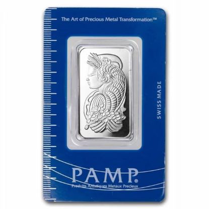 Picture of Pamp Suisse Lady Fortuna 1 oz Platinum Bar in Assay
