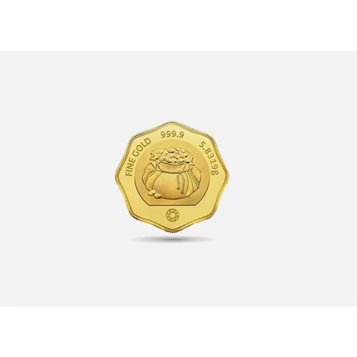 Picture of MMTC PAMP Half Tola (5.8319 Gram) Gold Piece – In Assay w/ COA