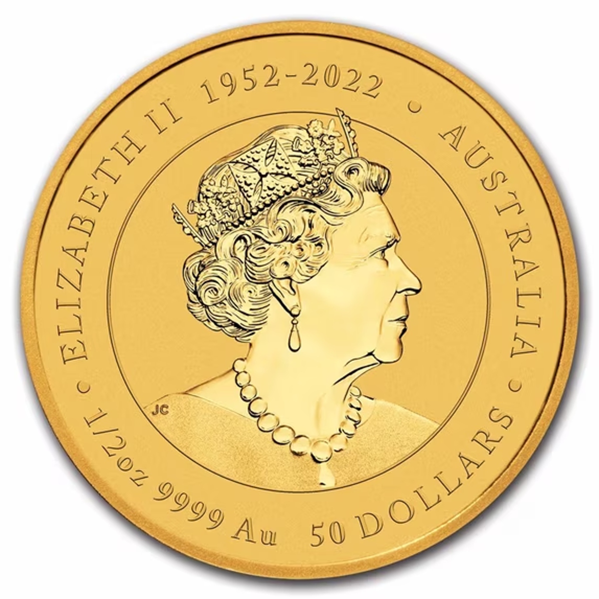 Picture of 2024 Australia Perth Mint Lunar Dragon (Series III) 1/2 oz Gold Coin