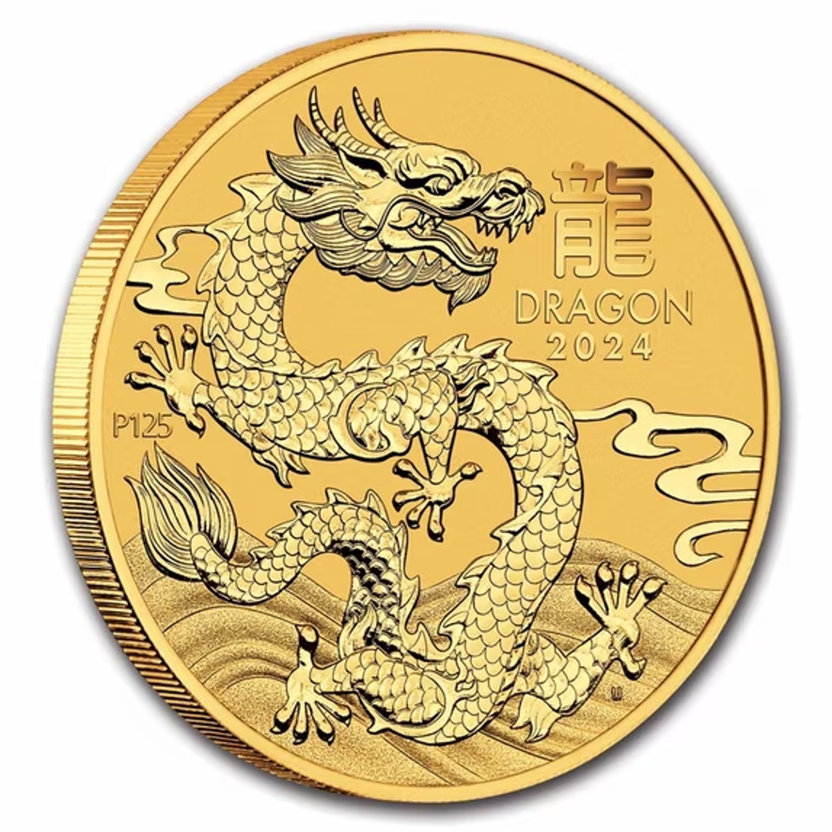 Picture of 2024 Australia Perth Mint Lunar Dragon (Series III) 1/2 oz Gold Coin