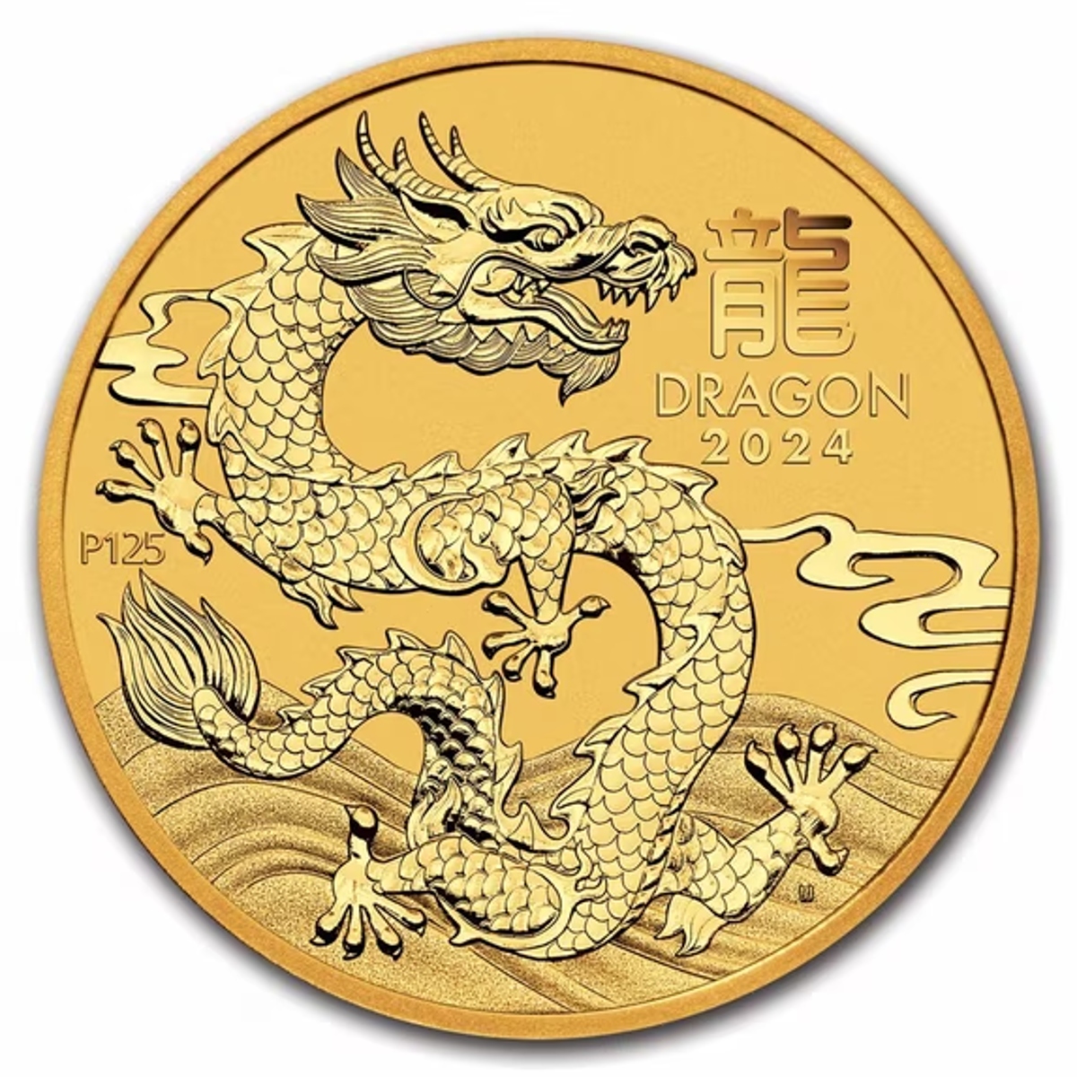 Picture of 2024 Australia Perth Mint Lunar Dragon (Series III) 1/2 oz Gold Coin