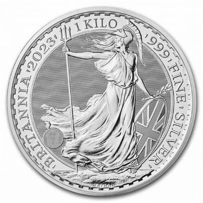 Picture of 2023 Royal Mint Great Britain Britannia 1 Kilo Silver Coin