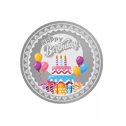 Picture of Pamp MMTC Happy Birthday Gift Box - 20 Gram Colorized Silver Coin - Orange Box
