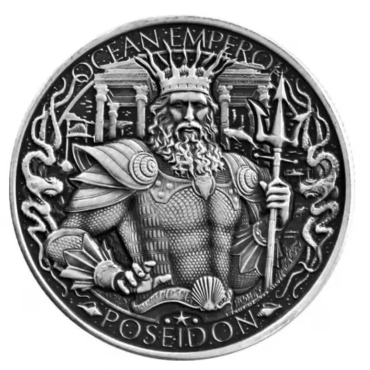 Picture of Mason Mint Lost City of Atlantis 1 oz Antique Silver Round