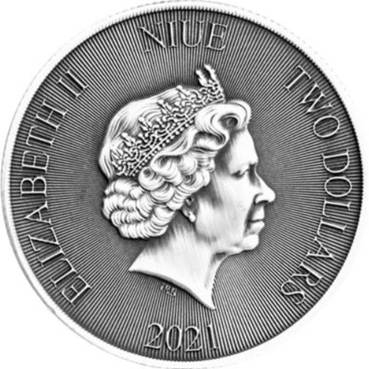Picture of 2021 Mason Mint Outlaw Hero Robin Hood 1 oz Antique Silver Round