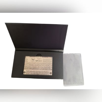 Picture of North View Products Periodic Table 1 oz Silver Card w/Sleeve & Box