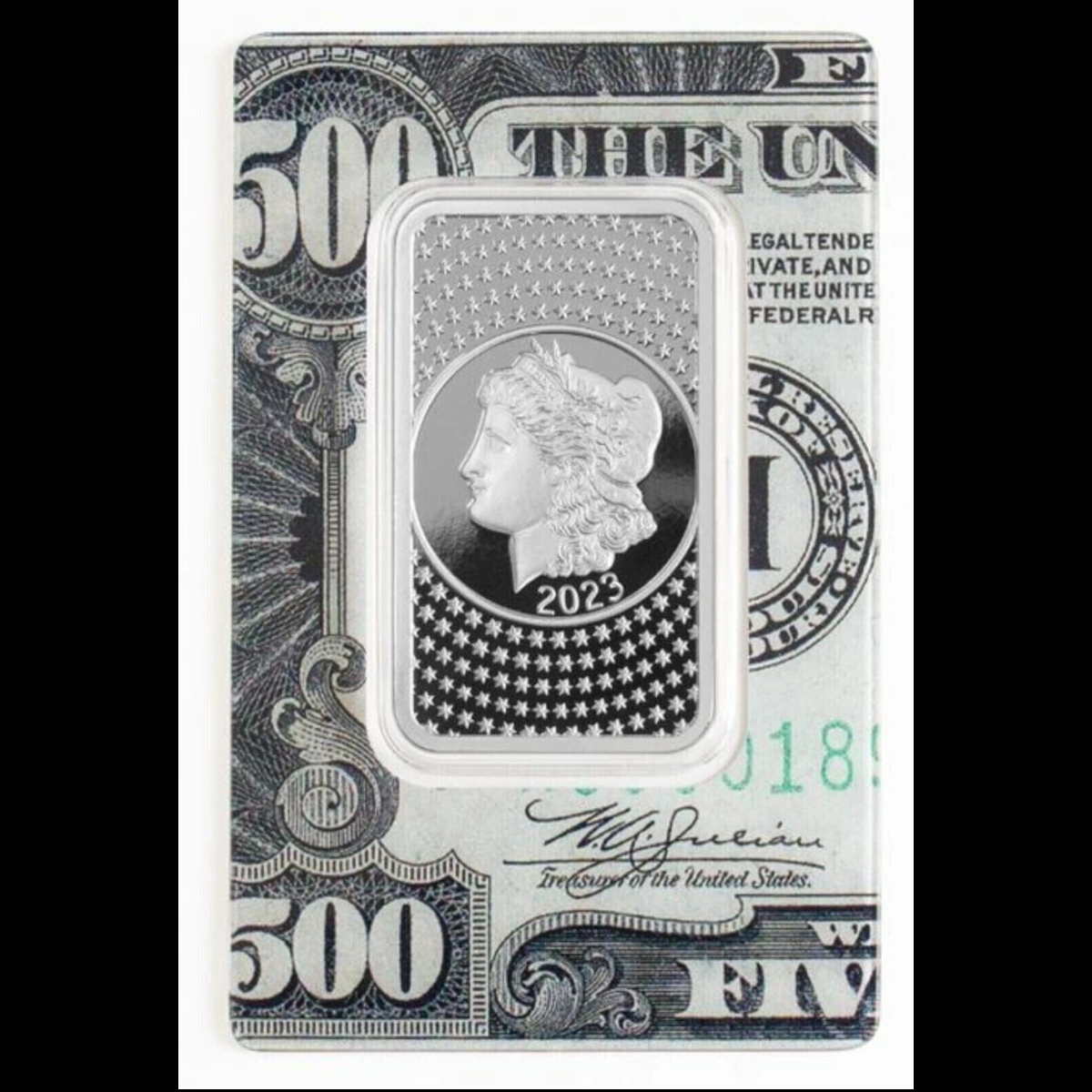 Picture of 2023 Pamp Suisse Morgan Tribute 50 Gram Silver Bar - In Assay