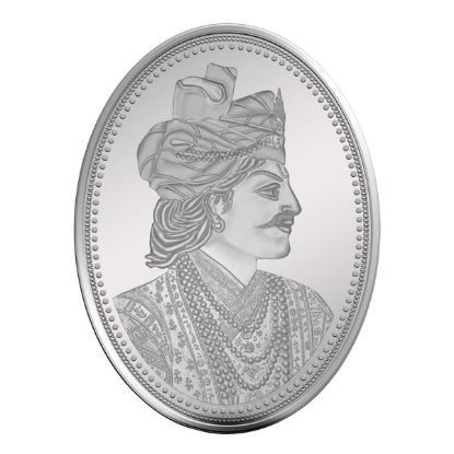 Picture of Pamp Mmtc Prince Oval Shaped 50 Gram Silver Coin - In Card
