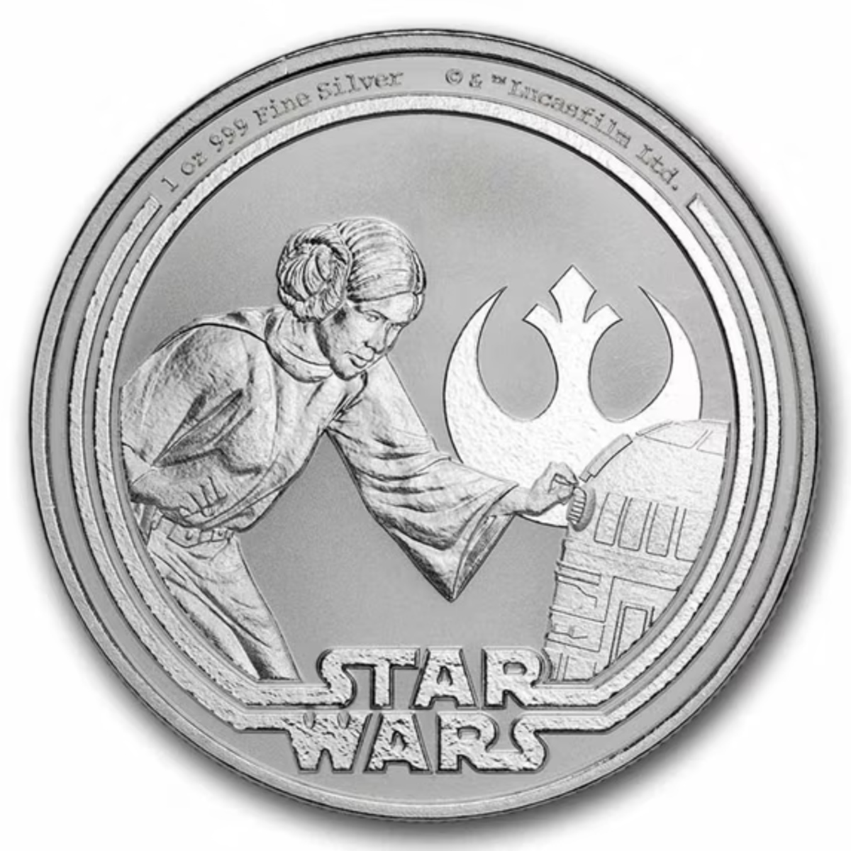 Picture of 2025 Niue Star Wars Princess Leia 1 oz Silver Coin