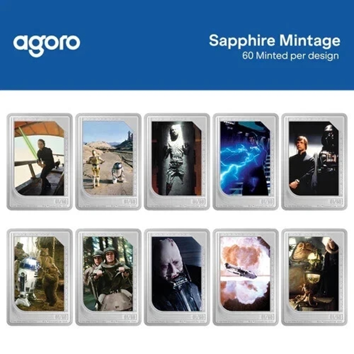 Picture of 2025 Agoro Niue Star Wars The Original Trilogy Trading Coins Set