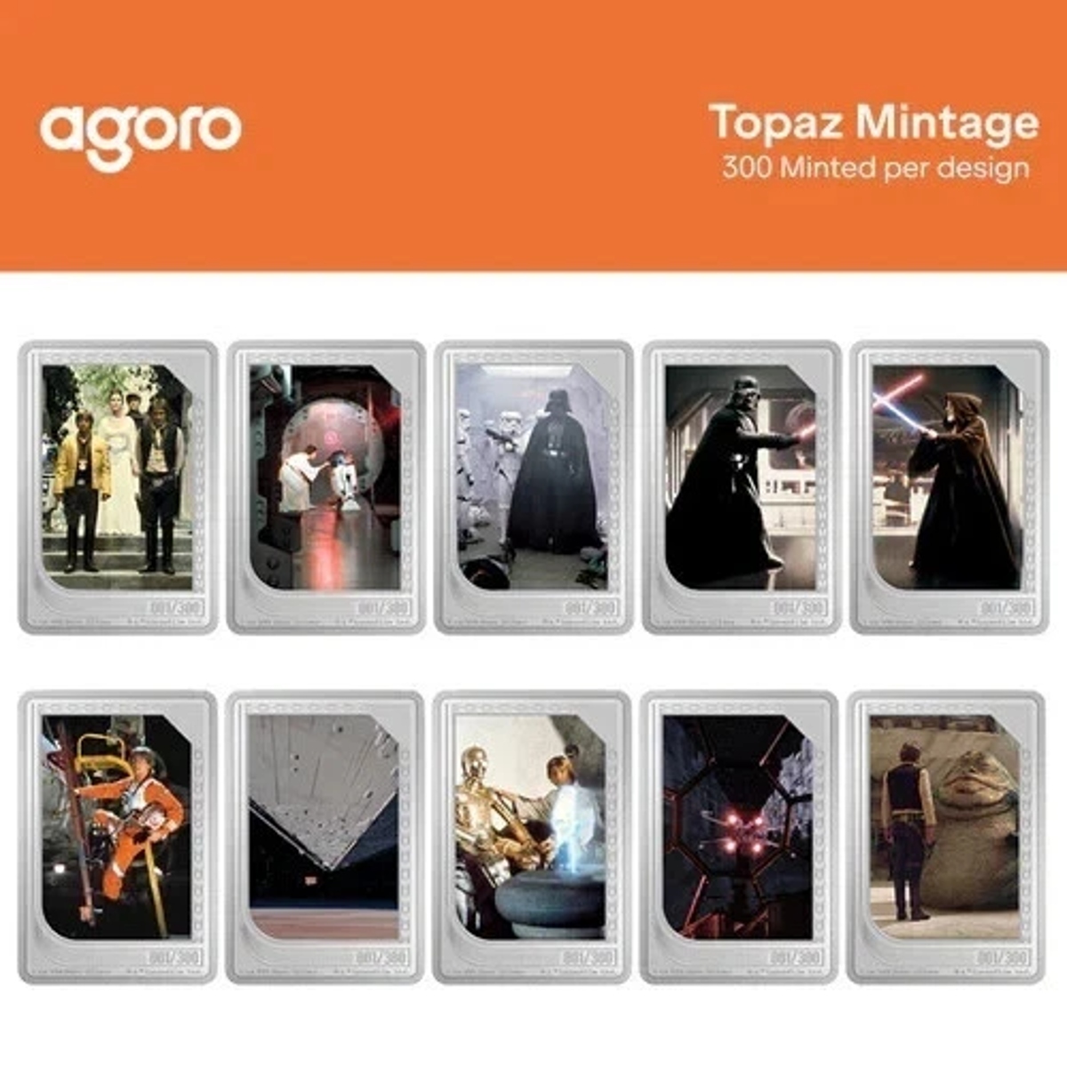 Picture of 2025 Agoro Niue Star Wars The Original Trilogy Trading Coins Set