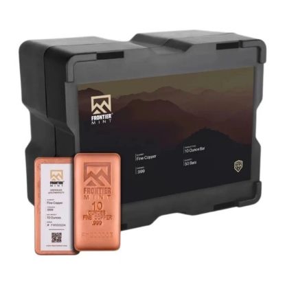 Picture of  Frontier Mint 500 oz Copper Monster Box - 50x 10 oz .999 Fine Copper Bars
