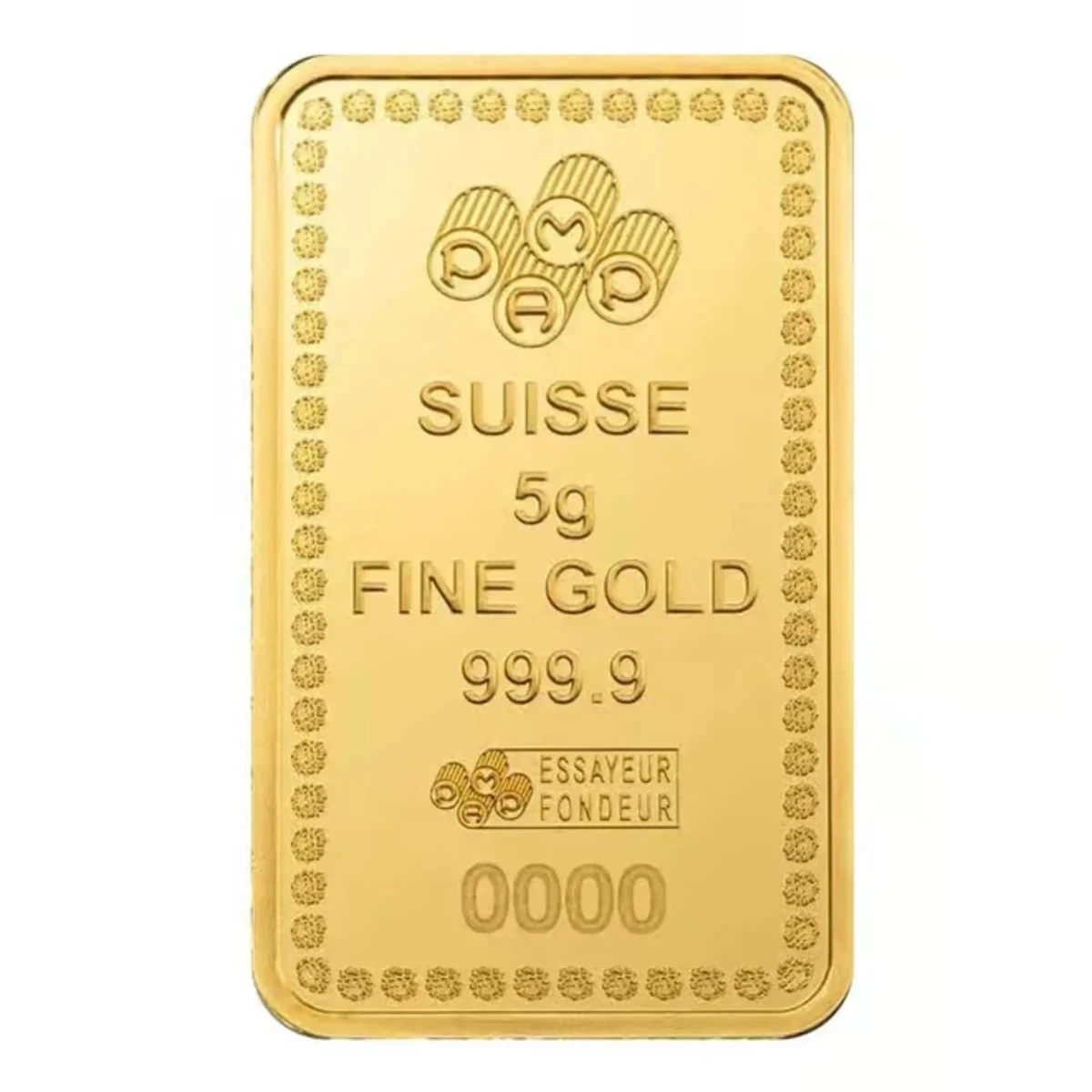 Picture of Pamp Sussie Diwali Lakshmi & Rangoli 5 Gram Gold Bar - In Assay Card