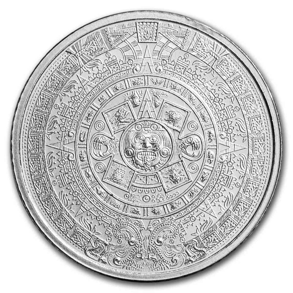 Picture of GSM Aztec Mayan Calendar 1/10 oz Silver Round - Lot of 10 - Total 1 oz Silver