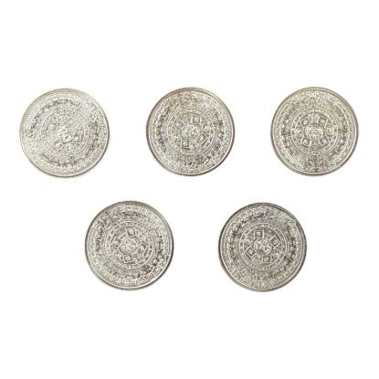 Picture of GSM Aztec Mayan Calendar 1/10 oz Silver Round - Lot of 5 - Total 1/2 oz Silver