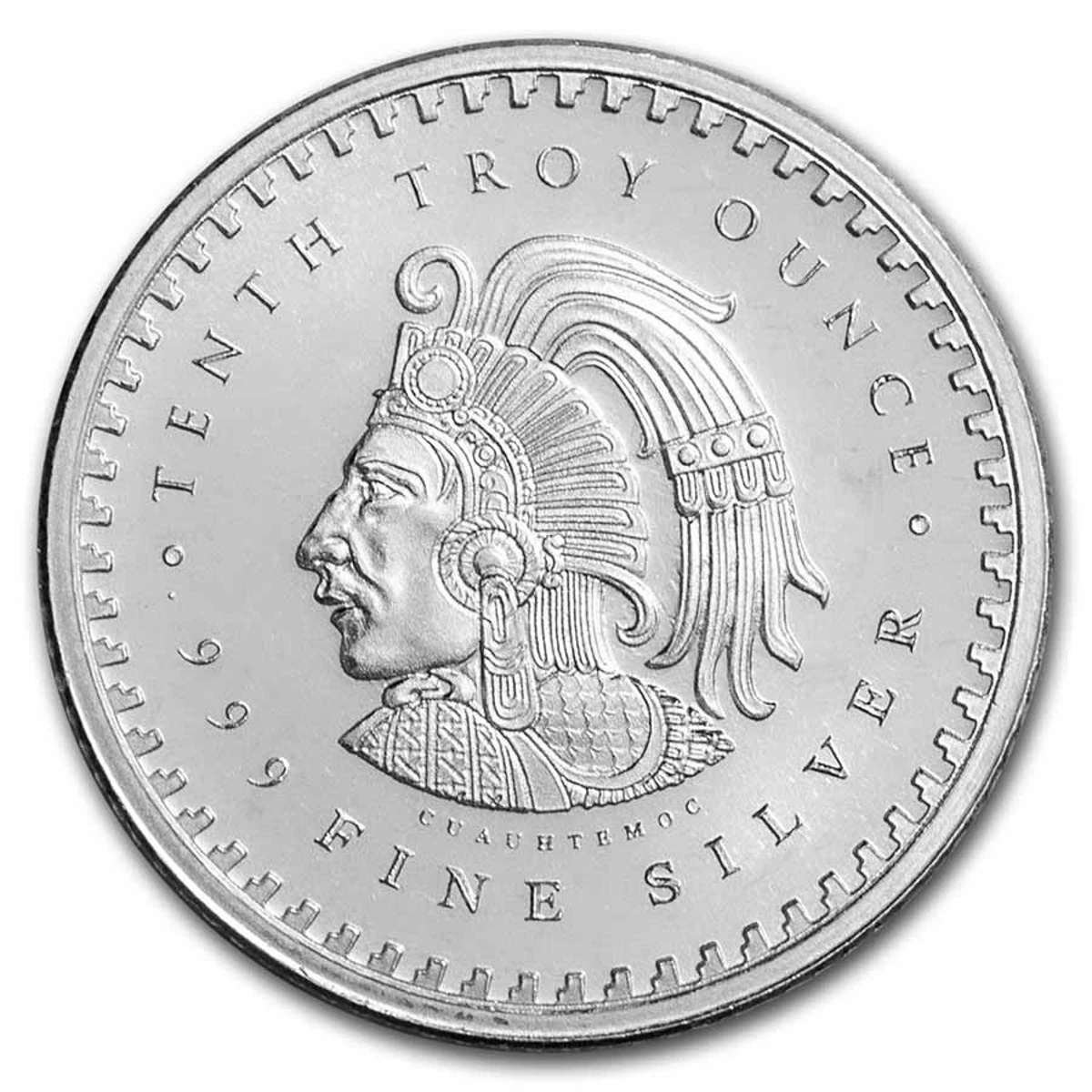 Picture of Aztec Mayan Calendar 1/10 oz Silver Round